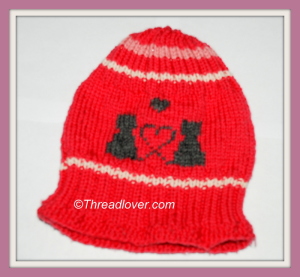 Knitted hat - Kitty Love hat_3-001