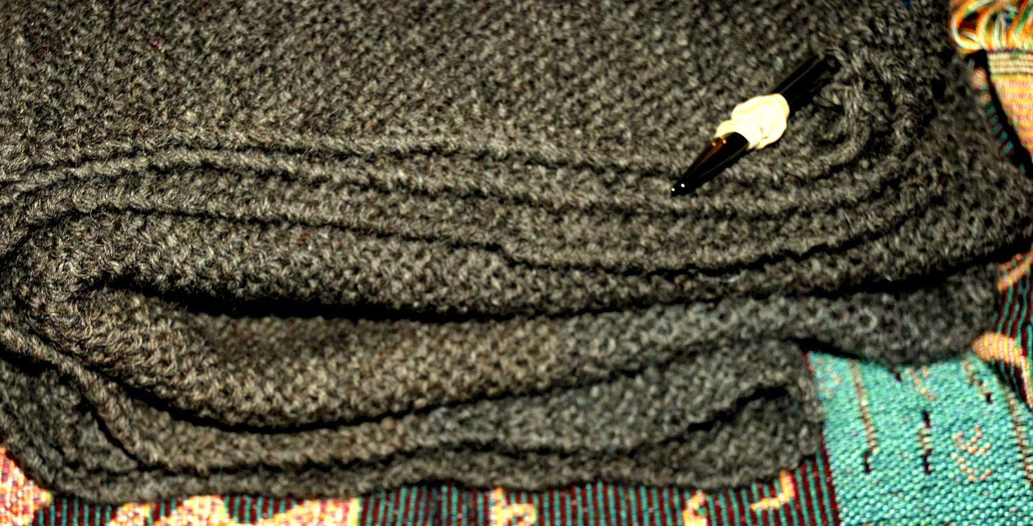 Knitted blanket Knitting a border ThreadLover